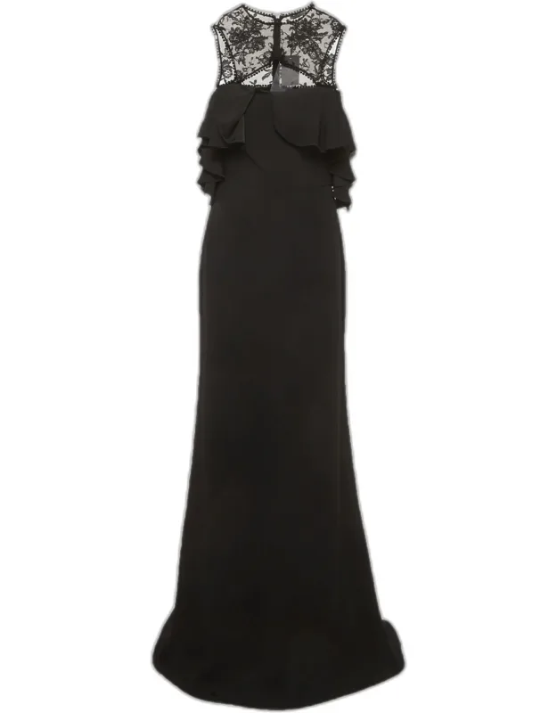 Crepe Bustier Long Dress