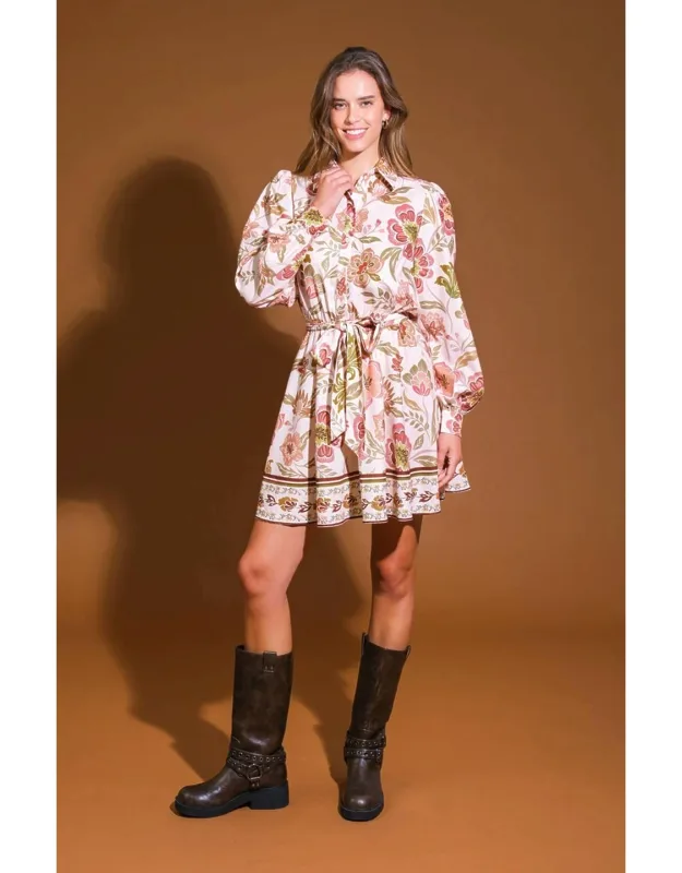Desert Dawn Woven Mini Dress