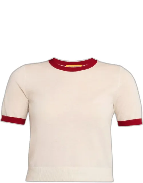 Airy Ringer Cashmere Tee