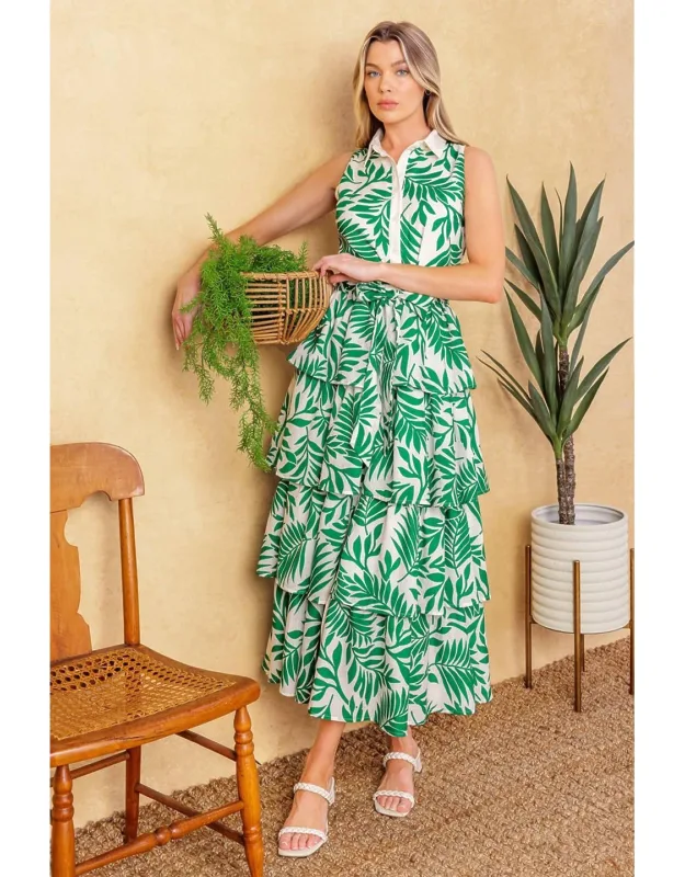 Park Avenue Woven Midi Dress
