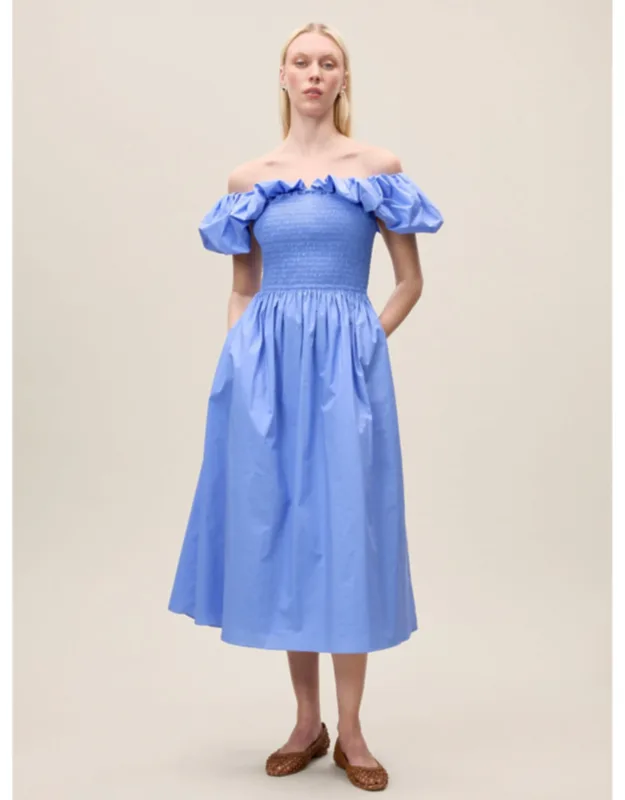 Poplin Midi Dress