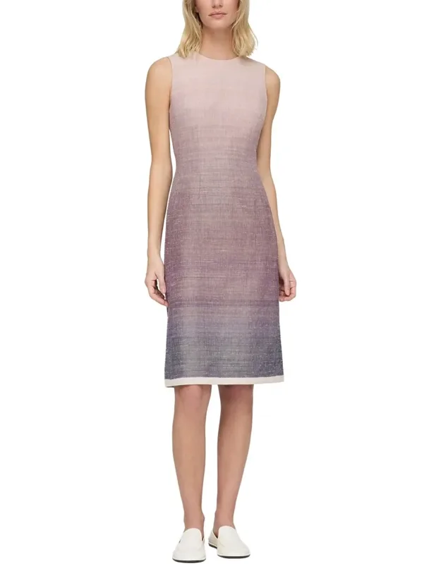 Silk & Wool-blend Midi Sheath Dress