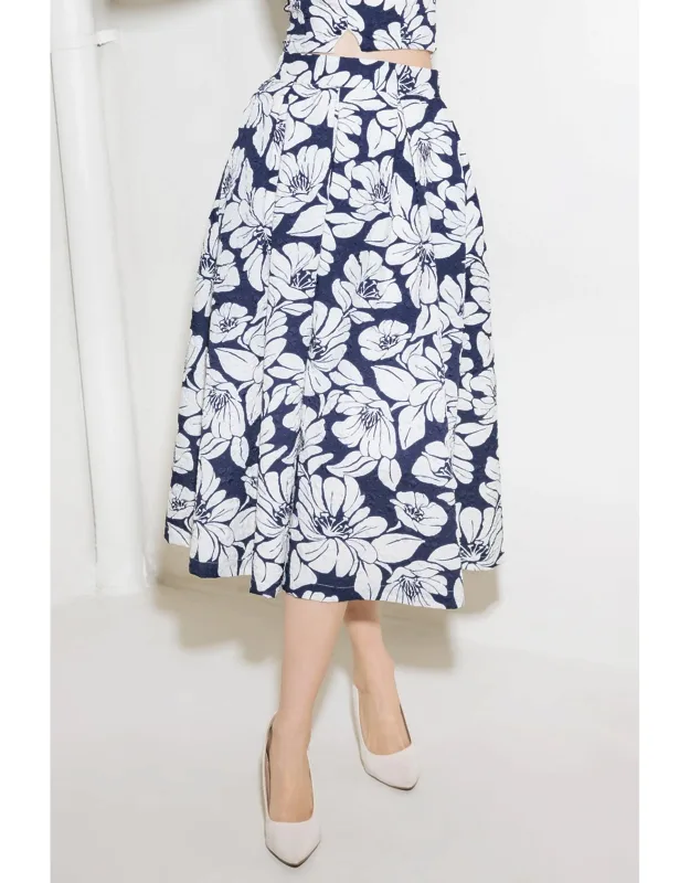 Plain Optimism Woven Midi Skirt