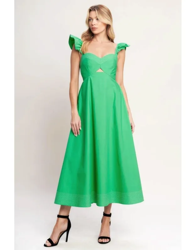 Beautifully Unexpected Woven Midi Dress