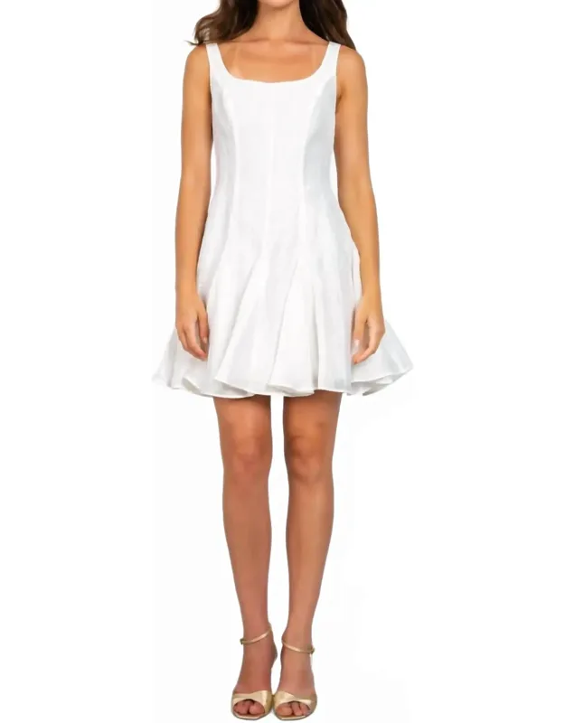 Baylee Mini Dress - Sleeveless Fit And Flare