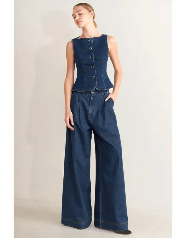 Ocean Drive Wide Denim Pants