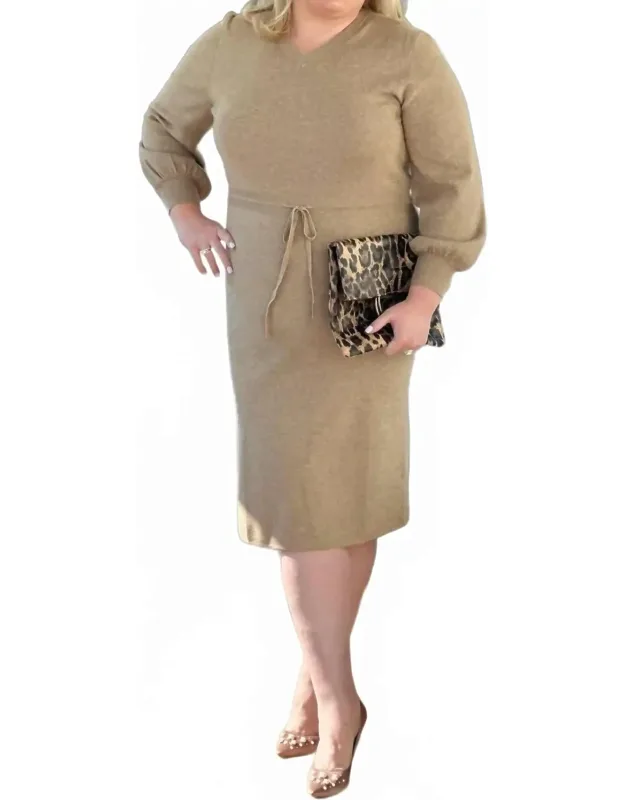 Wren V-neck Sweater Dress