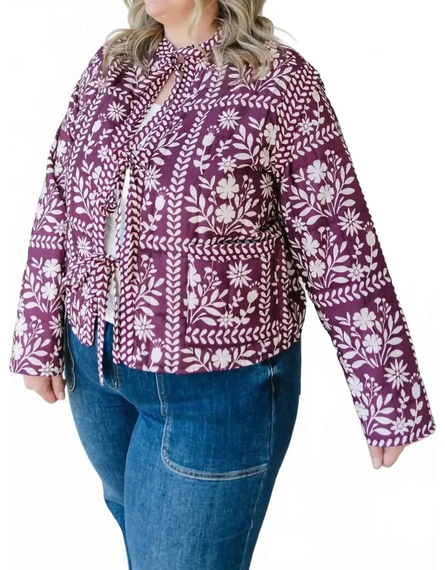 Floral Quilted Jacket