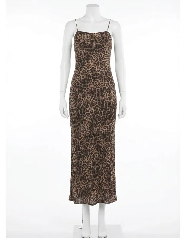 Cielo Leopard Midi Dress