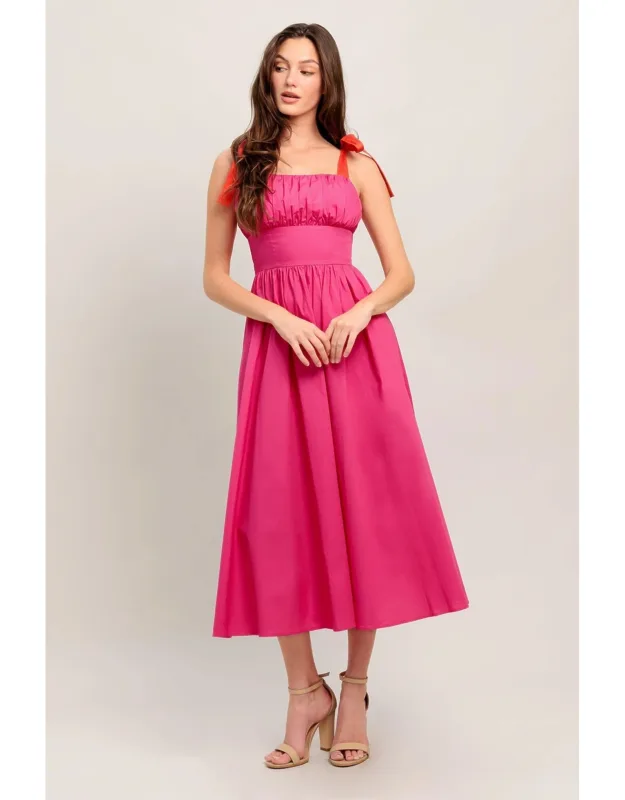 Evening Delights Woven Midi Dress