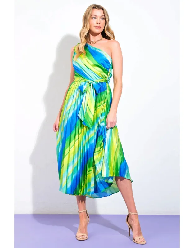 Exuberant Elegance Woven Midi Dress