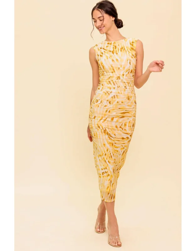 Sweet As Ever Power Mesh Bodycon Midi Dress