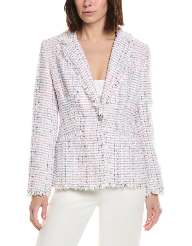 Frayed Edge Straight Blazer