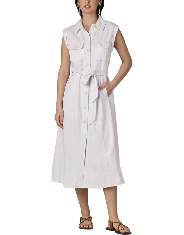 Sleeveless Button Down Maxi Dress