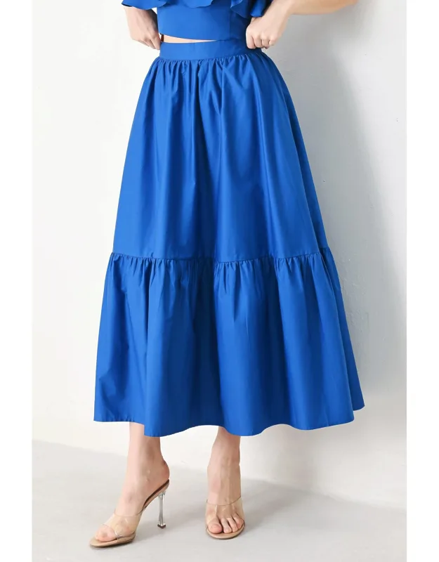 Flow Woven Midi Skirt