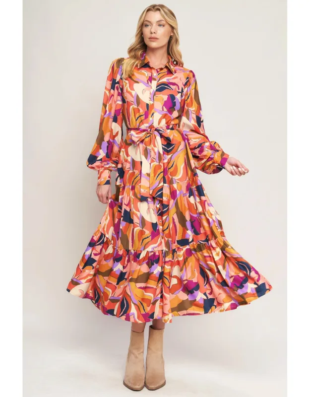 Rosewood Romance Woven Midi Dress