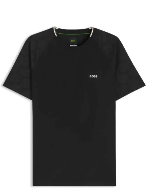 Active Moisture-wicking T-shirt With Tennis-ball Embossing