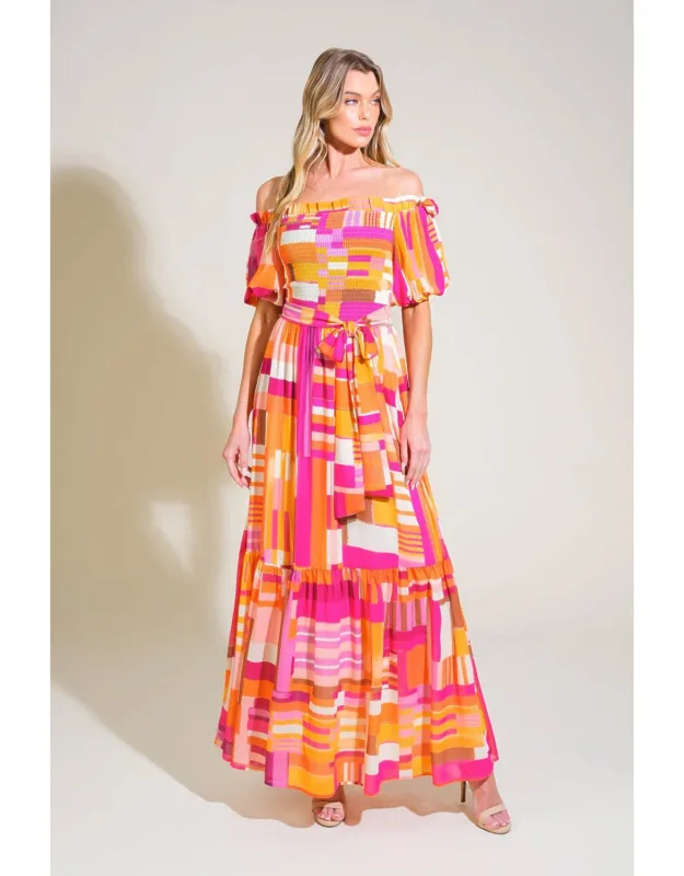 Sunshine Squeeze Woven Maxi Dress