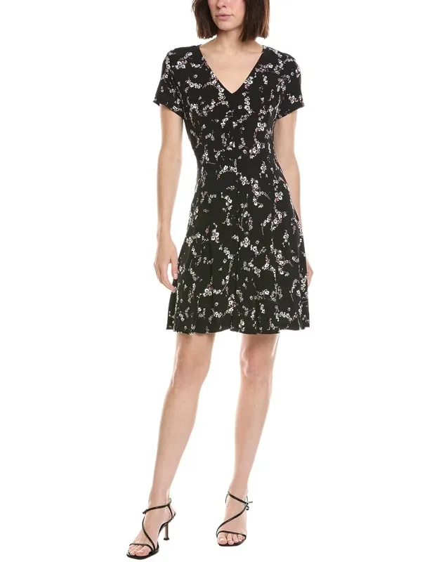 Princess Seam V-neck Knit Dress