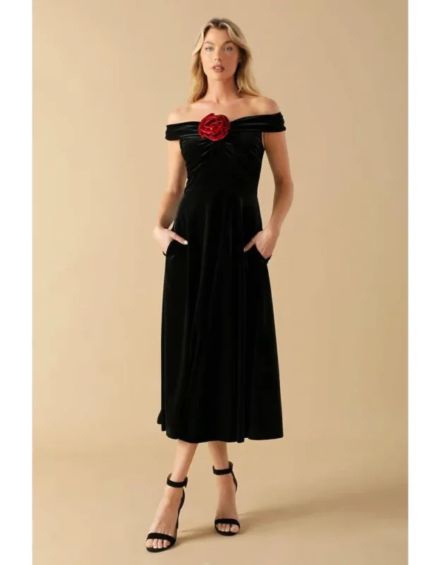 Velvet Midi Dress