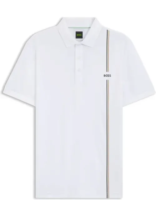 Active Quick-dry Polo Shirt With Signature Stripe