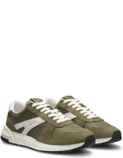 Suede-trim Sneakers