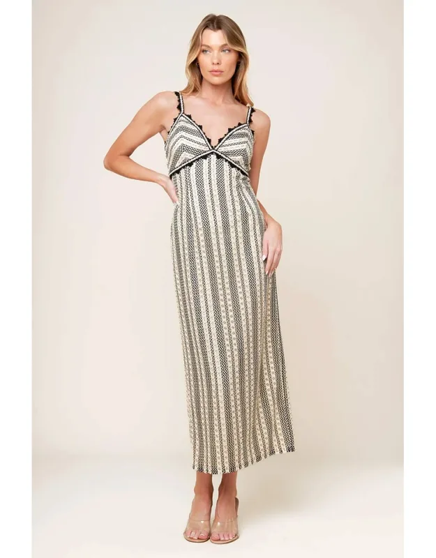 Crochet Lace Midi Dress
