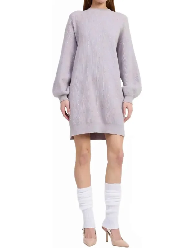 Sequin Knit Mini Dress