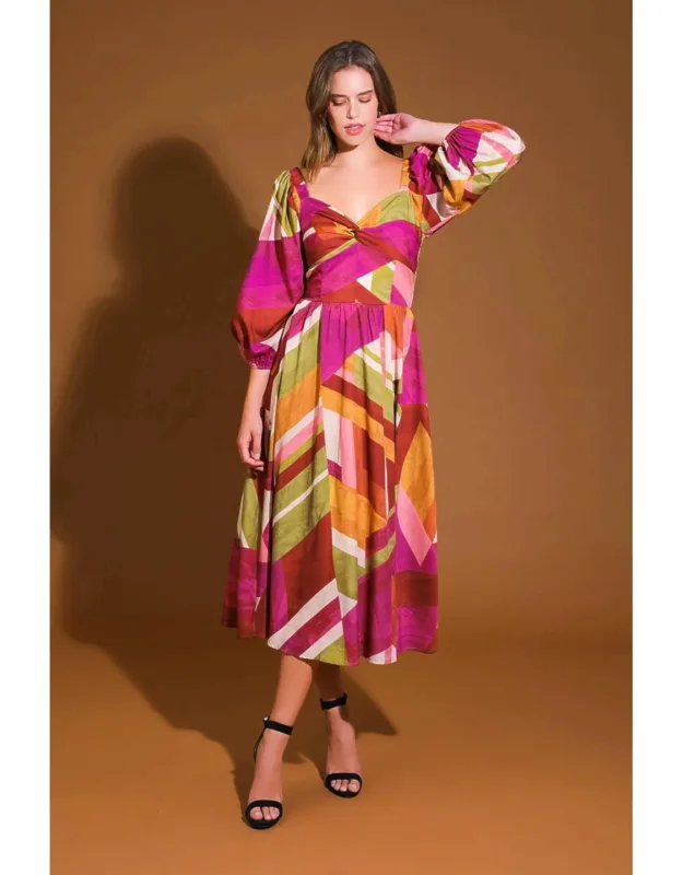 Floral Cascade Woven Mini Dress