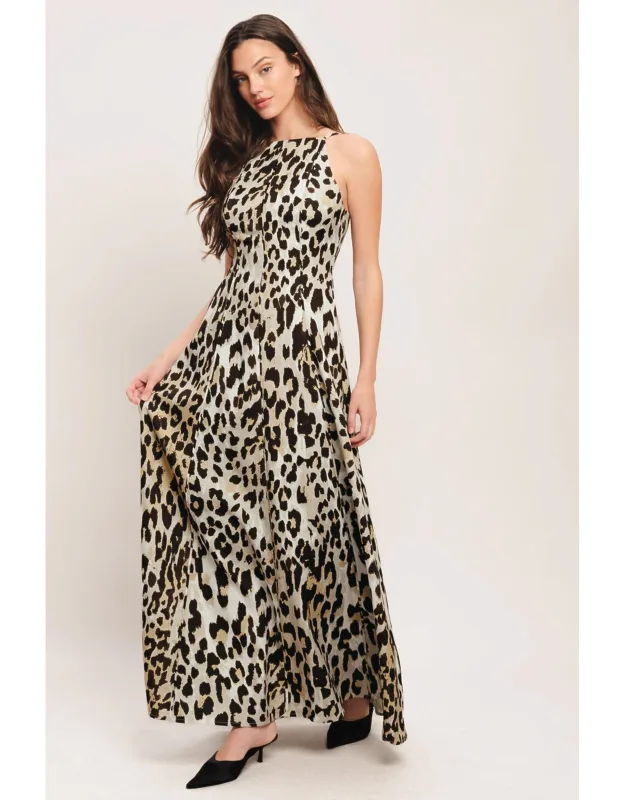 Savage Elegance Woven Maxi Dress