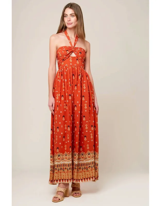 Sidewalk Cafe Woven Maxi Dress