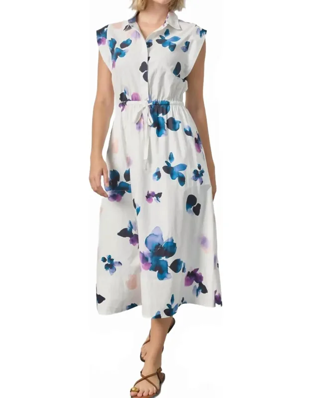 Gusset Sleeve Maxi Dress