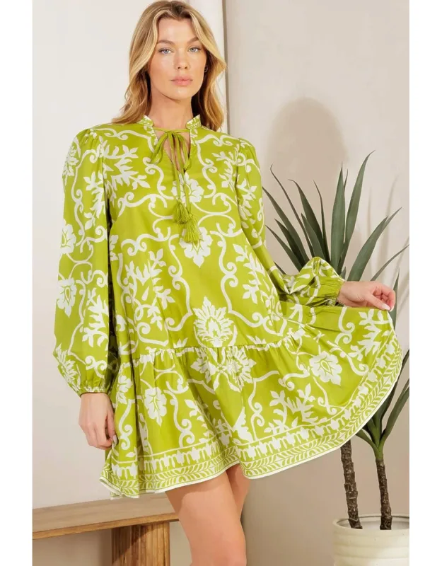 Catching Flights Woven Mini Dress