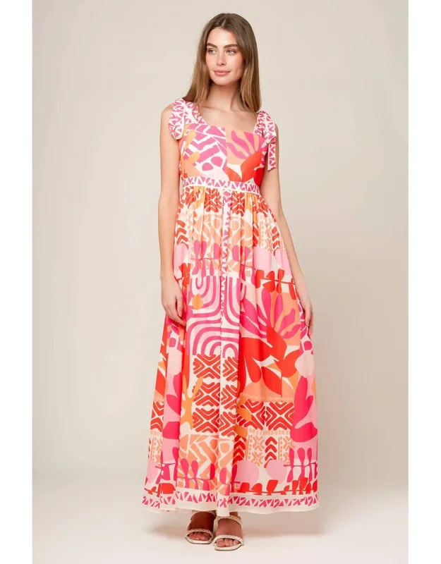 Drive-in Movie Woven Maxi Dress