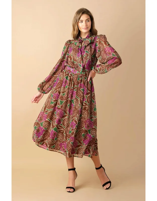 Drifting Thoughts Woven Midi Dress