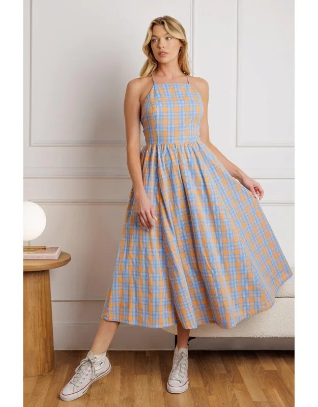 Sweet As Berries Woven Midi Dress