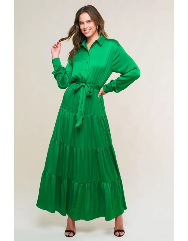 Chic Intent Bright Woven Midi Dress