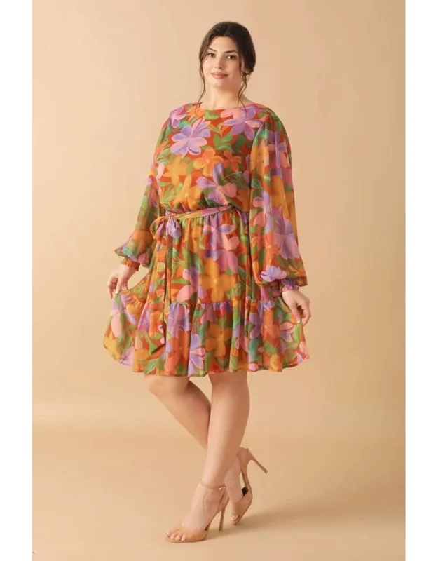Muted Garden Woven Mini Dress