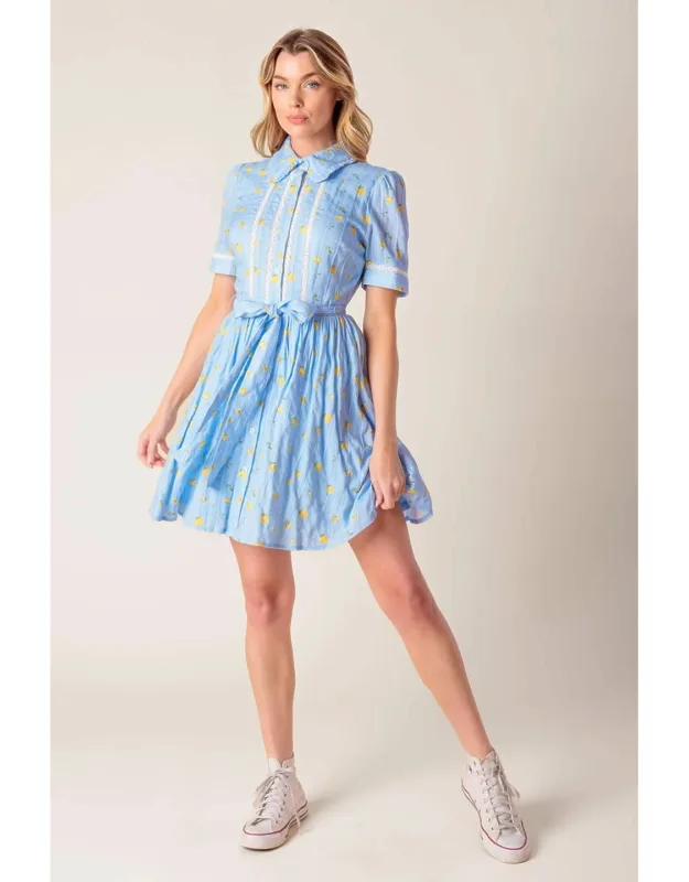 Starlit Skies Woven Mini Dress
