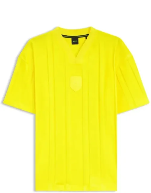 Textured-stripe T-shirt