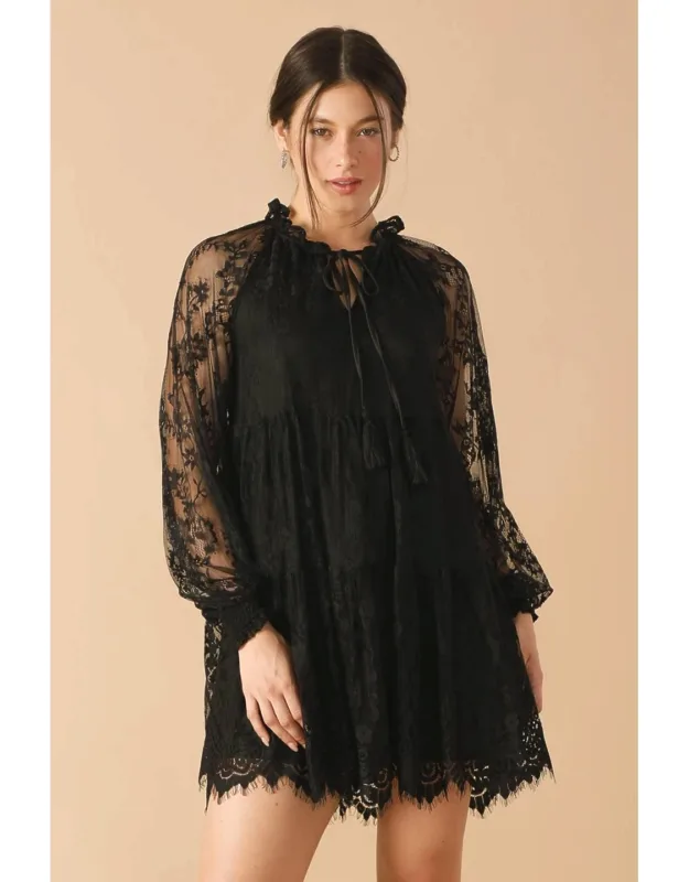 This & That Woven Lace Mini Dress