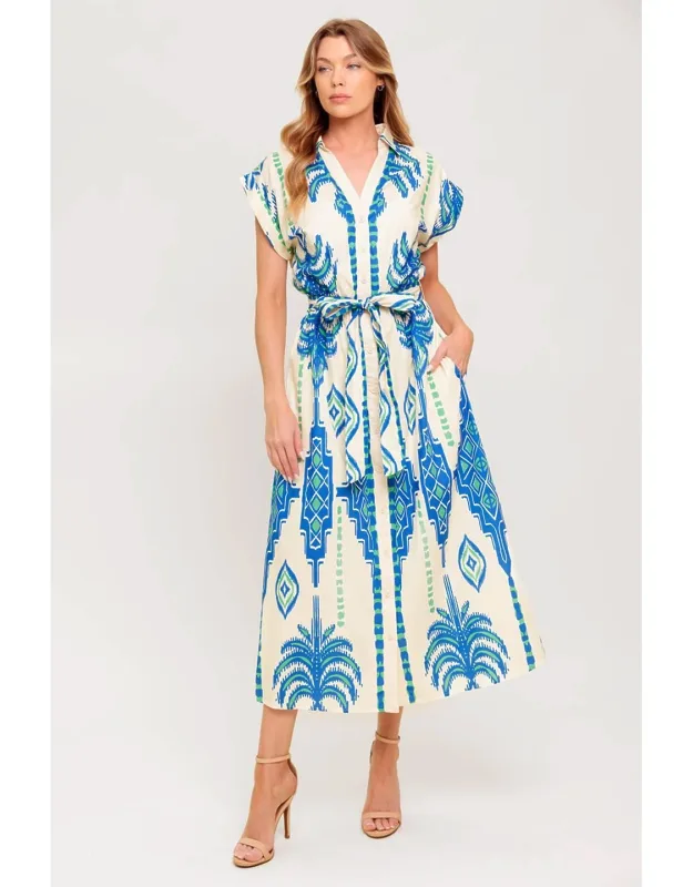 Softly Spoken Woven Midi Dress