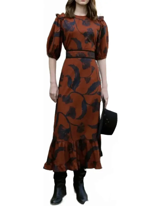 Antonia Noir Bloom Dress