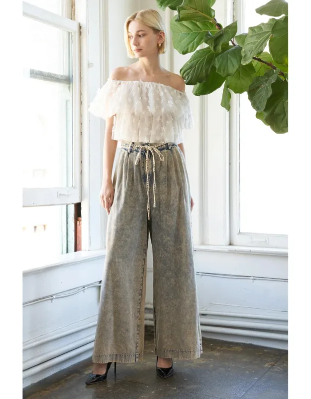 Passing Through Denim Pants