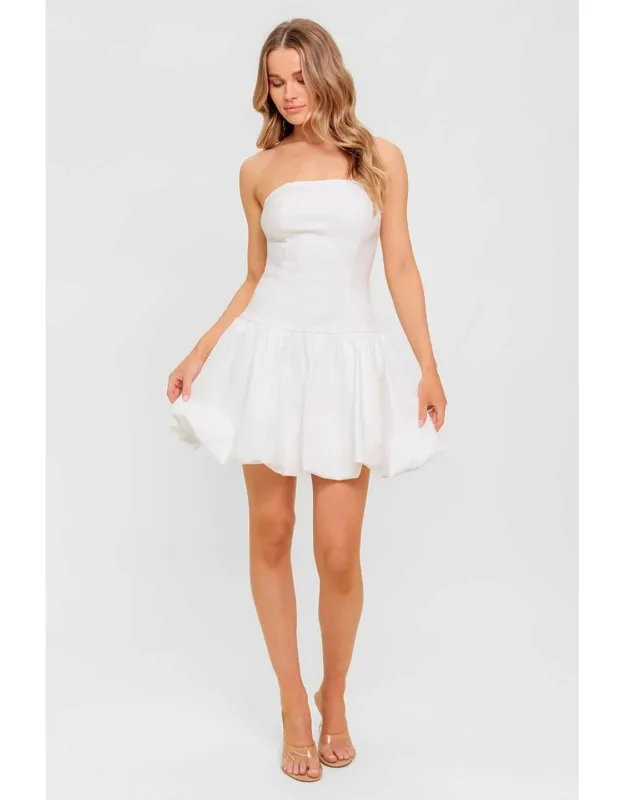 Woven Twill Mini Dress