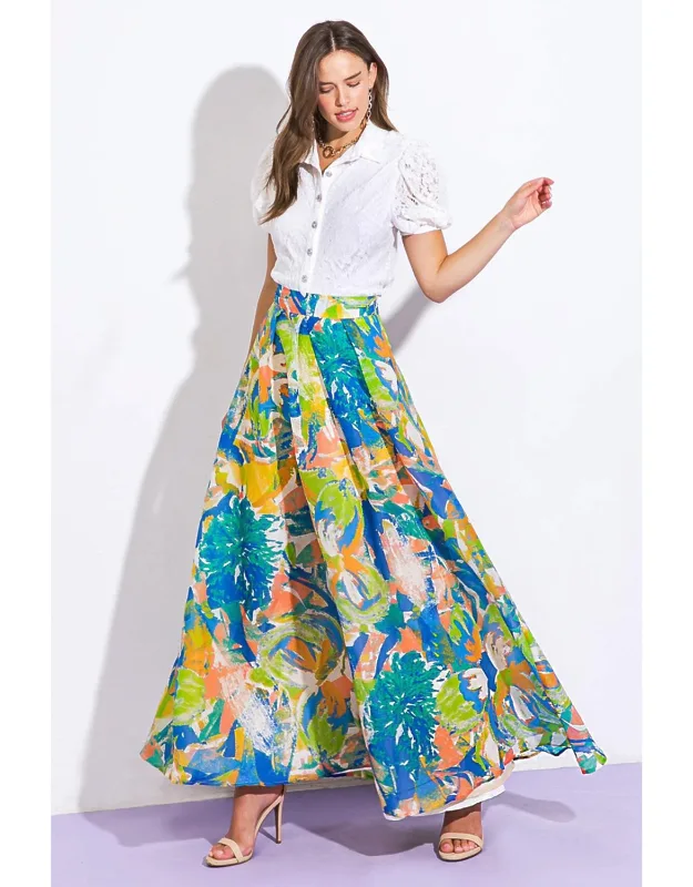 Woven Maxi Skirt