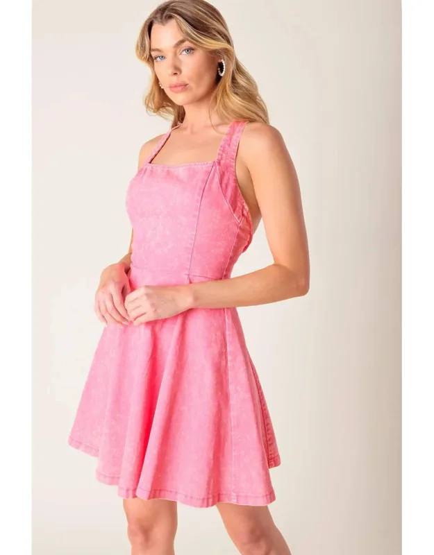 Hibiscus Hideaway Woven Mini Dress