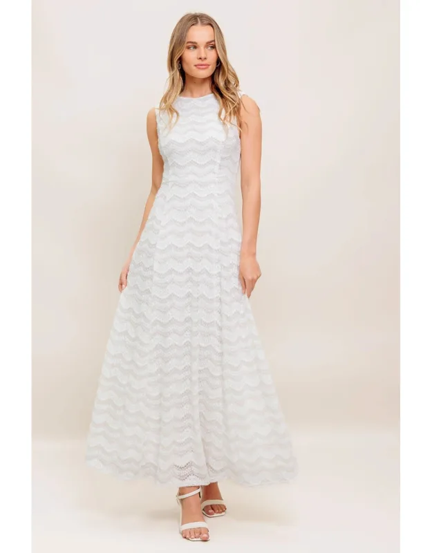 Heartfelt Woven Lace Ankle Dress