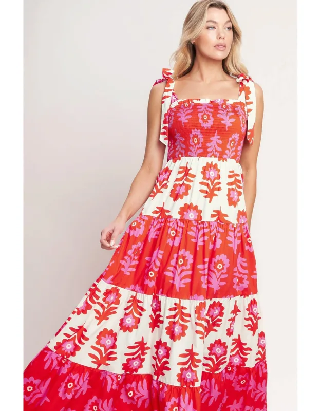Glamour In Motion Maxi Dress With Straight Neckline And Shoulder Straps