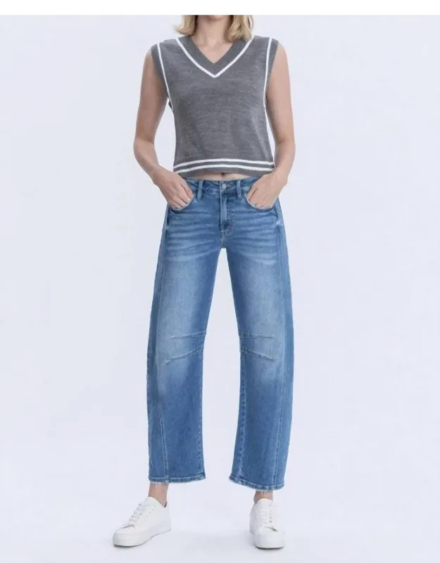 Maris High Rise Barrel Jeans